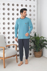 Pijama Barbati Lycra – Confort Maxim si Stil Modern pentru Nopti Linistite | COD 0903-PM