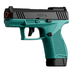 Pistol de jucarie GX4 cu Ejectie, Flippy, de Explozie de buzunar, Makara BLOWBACK, Gloante Moi pentru Copii, 15 x 13 x 3.5 cm, Negru Verde