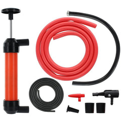 Pompa Manuala pentru Combustibil, Flippy, Pompa pentru Lichide, din Plastic Rezistent,  Debit 5L per minut, 23 × 20 × 3 cm, 380 gr, Rosu