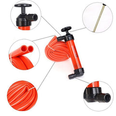Pompa Manuala pentru Combustibil, Flippy, Pompa pentru Lichide, din Plastic Rezistent,  Debit 5L per minut, 23 × 20 × 3 cm, 380 gr, Rosu