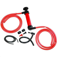 Pompa Manuala pentru Combustibil, Flippy, Pompa pentru Lichide, din Plastic Rezistent,  Debit 5L per minut, 23 × 20 × 3 cm, 380 gr, Rosu