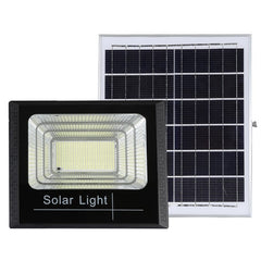 Proiector LED SMD 30W cu incarcare solara Flippy, panou solar, cu telecomanda, suport prindere, material ABS, 1.2AH, 100 LED-uri, 93Lm, 11.8x21 cm, negru