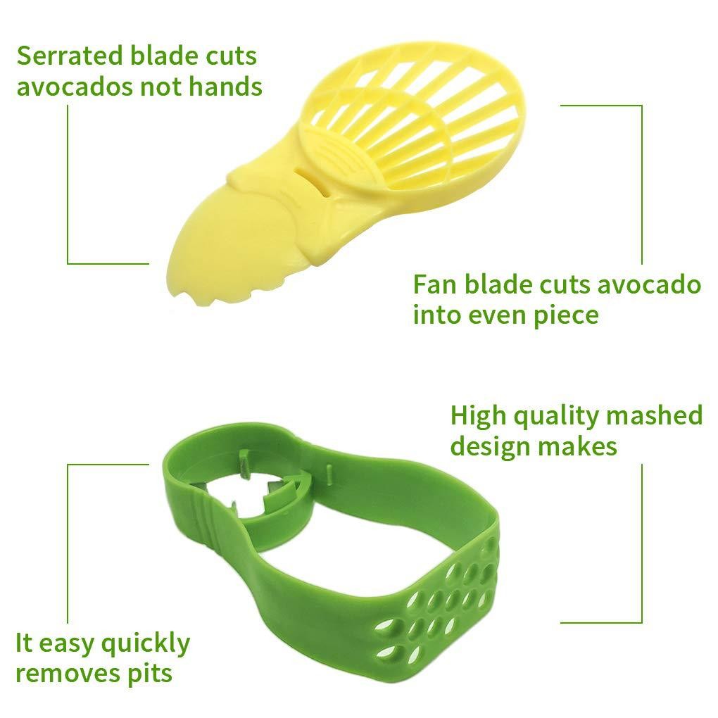 Recipient de Depozitare Avocado 5in1, Flippy, Etans, pentru Frigider, din Plastic, Dispozitiv de Taiat, Curatat, Feliat, 15x4.5x7 cm, Gri