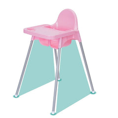 Scaun de Masa, Flippy, pentru Bebelusi si Copii 6-36 Luni, din Plastic/Metal, Centura in 2 Puncte, Tava Detasabila, 63 x 57 x 85 cm, Roz