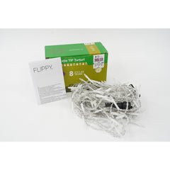 Sectiune Instalatie de Craciun Flippy® Tip Turturi, 8 jocuri de lumini 3 m, 96 LED-uri, Interconectabila, Fir Transparent, Alb Cald, Atentie! nu contine alimentator