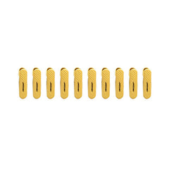 Set 20 de Cleme pentru Haine, Flippy, de Prindere pentru Pantaloni, Atasabile la Umerase, 1.6x2.3x6.35 cm, Galben