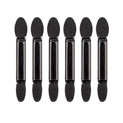Set 20 de Aplicatoare Machiaj, Flippy, 2 Capete, 6.2 cm, din Poliuretan si Burete, Negru
