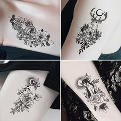 Set 30 Tatuaje Temporare, Flippy, pe Baza de Apa, Model 4, Negru