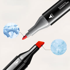 Set Cutie 48 Markere, Flippy, cu Alcool, Artist Markers, Cutie Plastic cu Maner, Flippy, Multicolor