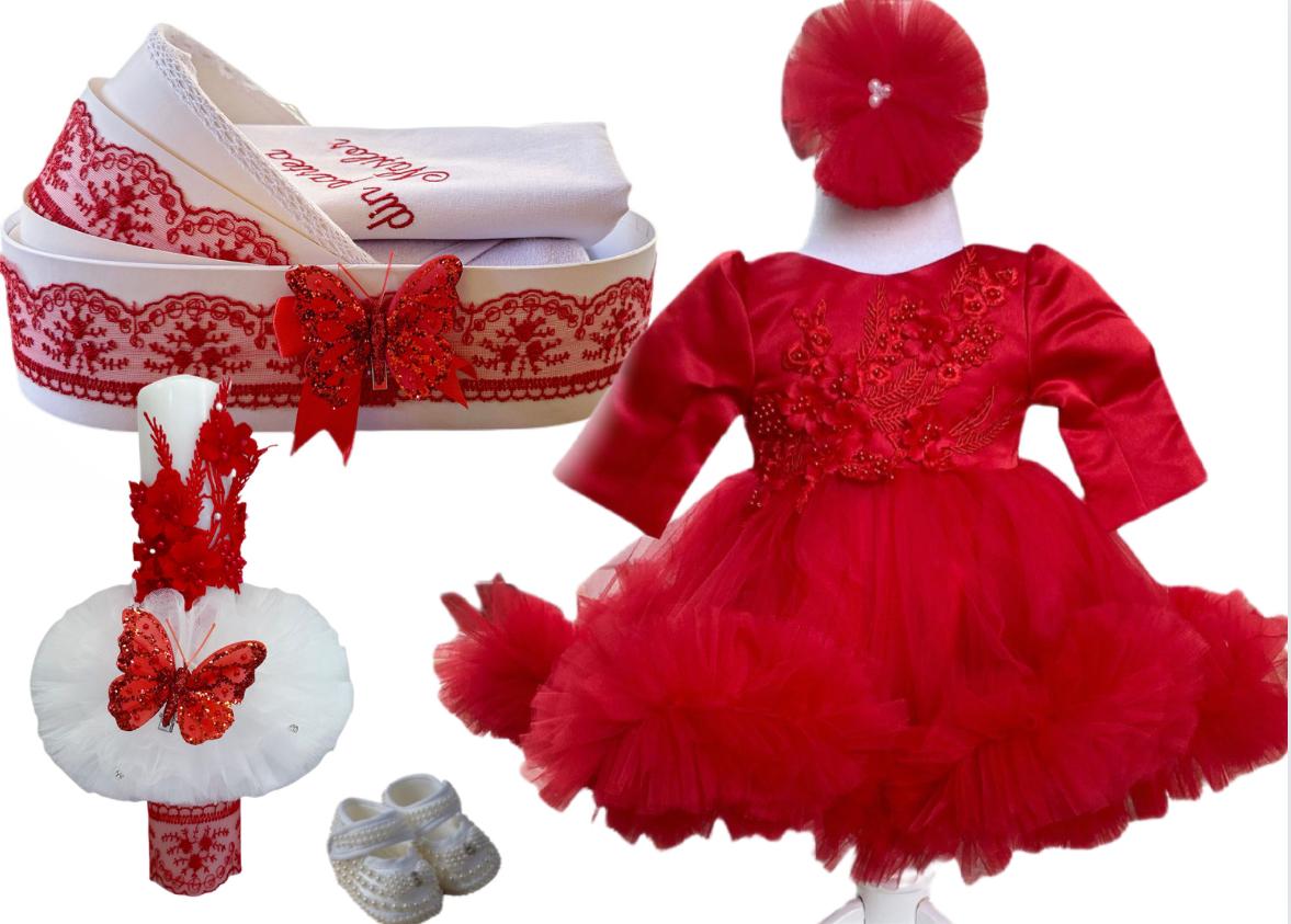 Set botez fete si landou Princess in Red
