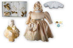Set Botez fete Gold Princess cu Blăniță