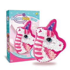 Set creatie perna pentru copii, Dream Kids, Unicorn