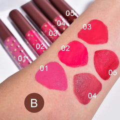 Set Rujuri de Buze, KEVIN &amp; COCO, Be Mine 5 Culori, 14.4 x 10.9 x 2.5 cm, Roz/Rosu, Varianta B