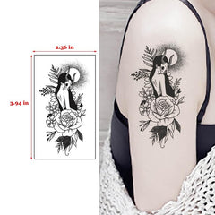Set 30 Tatuaje Temporare, Flippy, pe Baza de Apa, Model 1, Negru