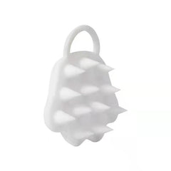 Perie pentru Masajul Scalpului, Perie pentru Sampon, Labuță de Pisică, Dimensiune 7x8 cm, Curatarea si Mentinerea Curata a Parului, Alb