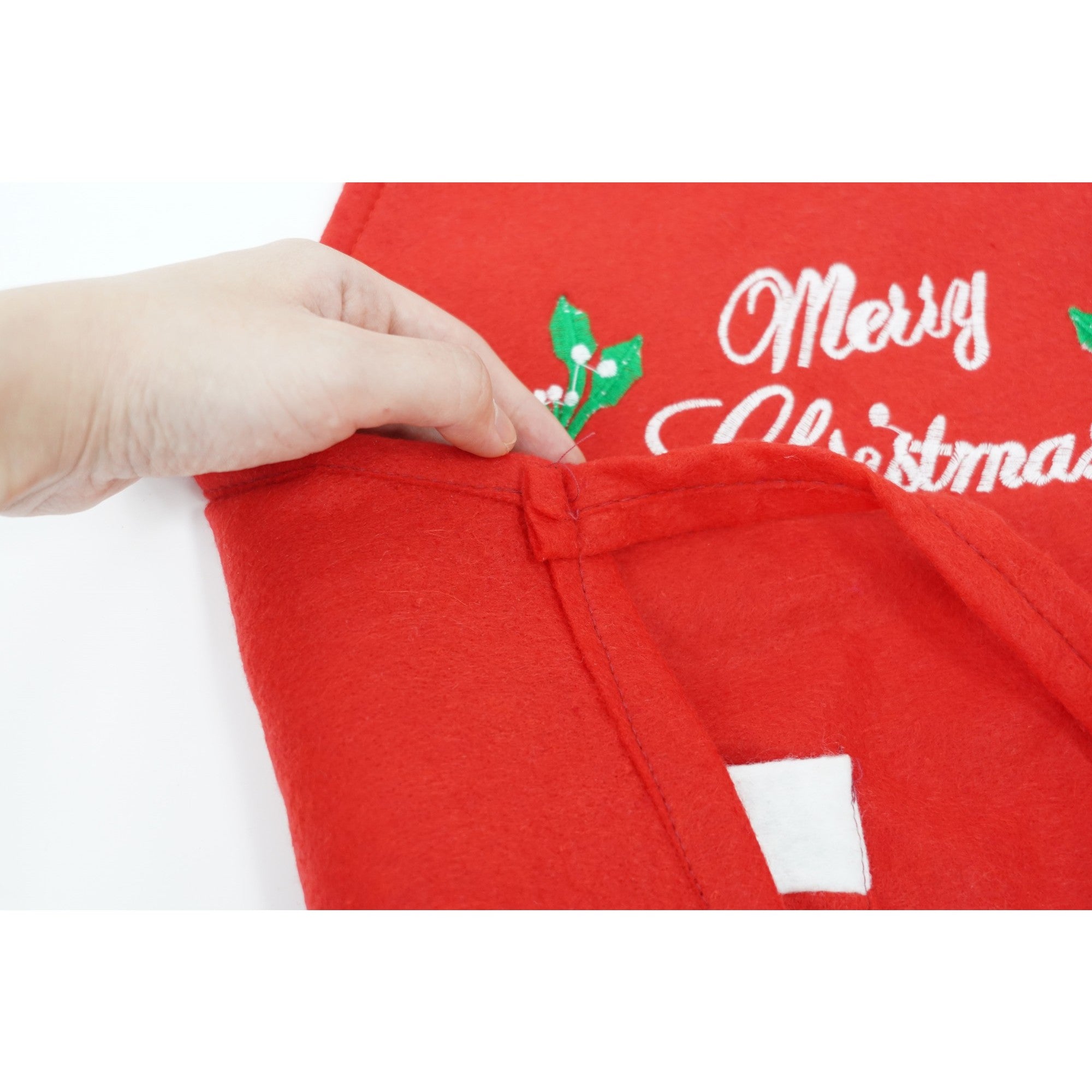 Sort Craciun, Flippy,cu inscriptie Marry Christmas, rosu, pentru adulti, poliester