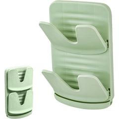 Suport de Bucatarie, Flippy, pentru Capace/Tocatoare, din Plastic, Colectare Apa Scursa, Montare fara Perfoarare, 33.3 x 20.7 x 3.5 cm, Verde