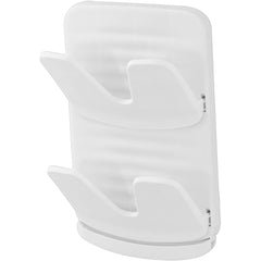 Suport de Bucatarie, Flippy, pentru Capace/Tocatoare, din Plastic, Colectare Apa Scursa, Montare fara Perfoarare, 33.3 x 20.7 x 3.5 cm, Alb