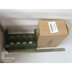 Suport - Organizator pentru Oua in Frigider, Flippy, pentru 20 de oua in 2 Straturi, din Plastic 25.5 x 10 x 17 cm, Verde Transparent