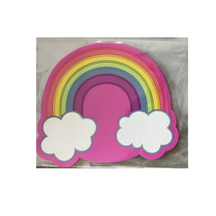 Suport pentru Pahar, Flippy, Model Curcubeu, din PVC, 18.5 x 18.5 cm, Rezistent la Caldura, Multicolor