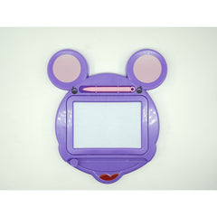 Tabla Magnetica pentru desen Flippy, Pix, forma Soricel, dimensiuni 23x26.5 cm, Dezvolta Creativitatea, Mov