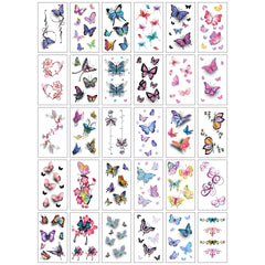 Set 30 Tatuaje Temporare, Flippy, pe Baza de Apa, Model 2, Multicolor