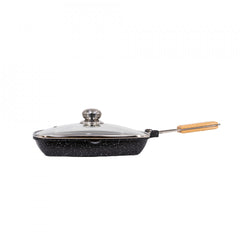 Tigaie grill cu interior antiaderent Wellberg, 28cm, WB-2400-28