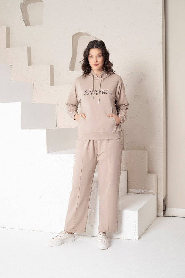Trening Dama Batal cu Pantaloni Evazati – Eleganta Lejera in Marimi Mari