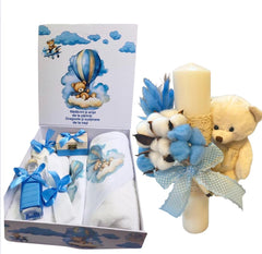 Trusou botez baieti – Teddy in a Ballon