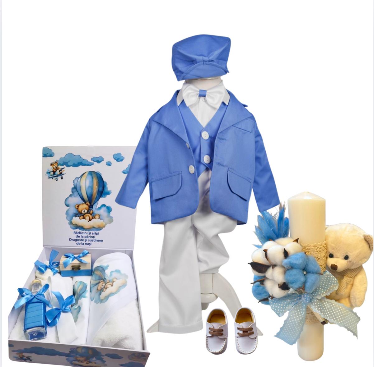 Trusou botez baieti – Teddy in a Ballon