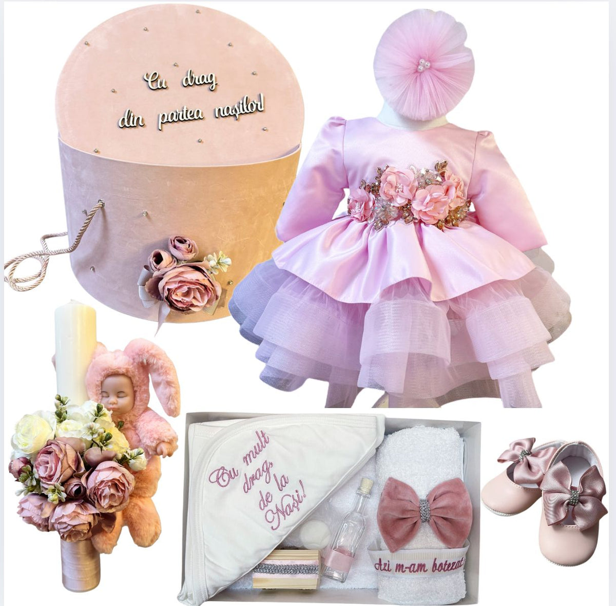 Trusou botez fete – Baby Letizia