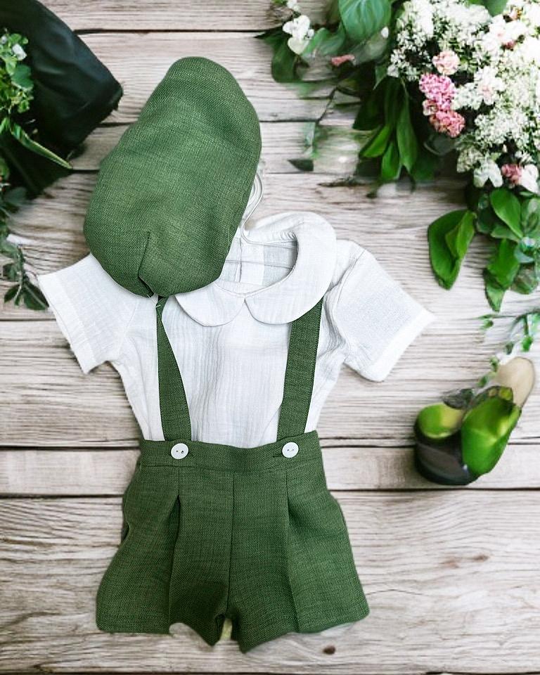 Trusou botez baieți Baby Green