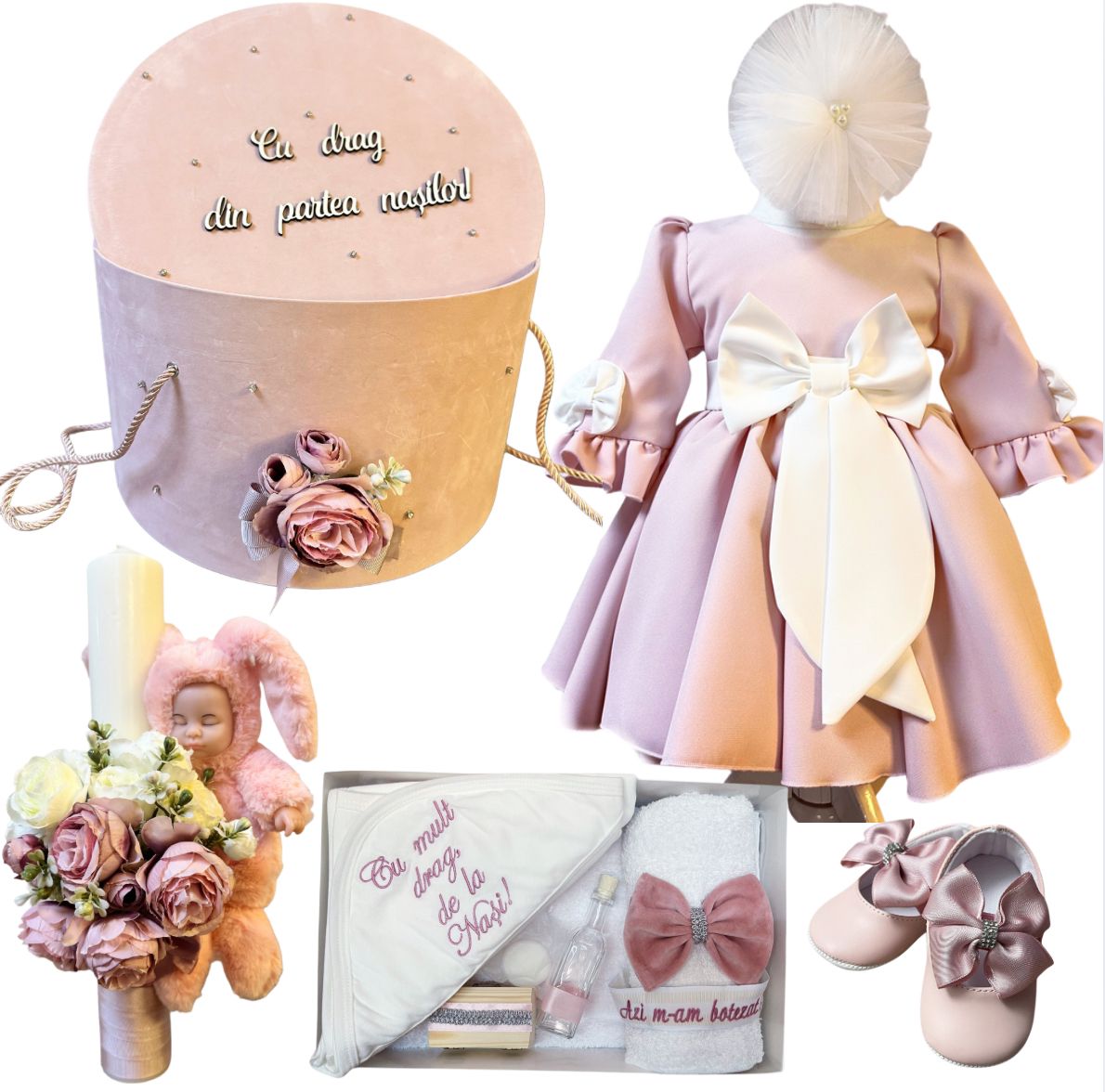 Trusou botez fete – Pink Moments
