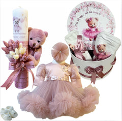 Trusou botez fete – Pink Ballerina Baptism Set
