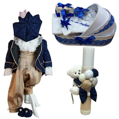 Trusou botez baieti – Baby Prince – cu landou