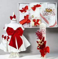 Trusou botez fete – Sofia in Red