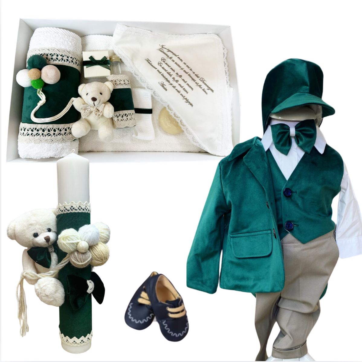 Trusou botez baieti – Chic Baby Dreams Baptism Set
