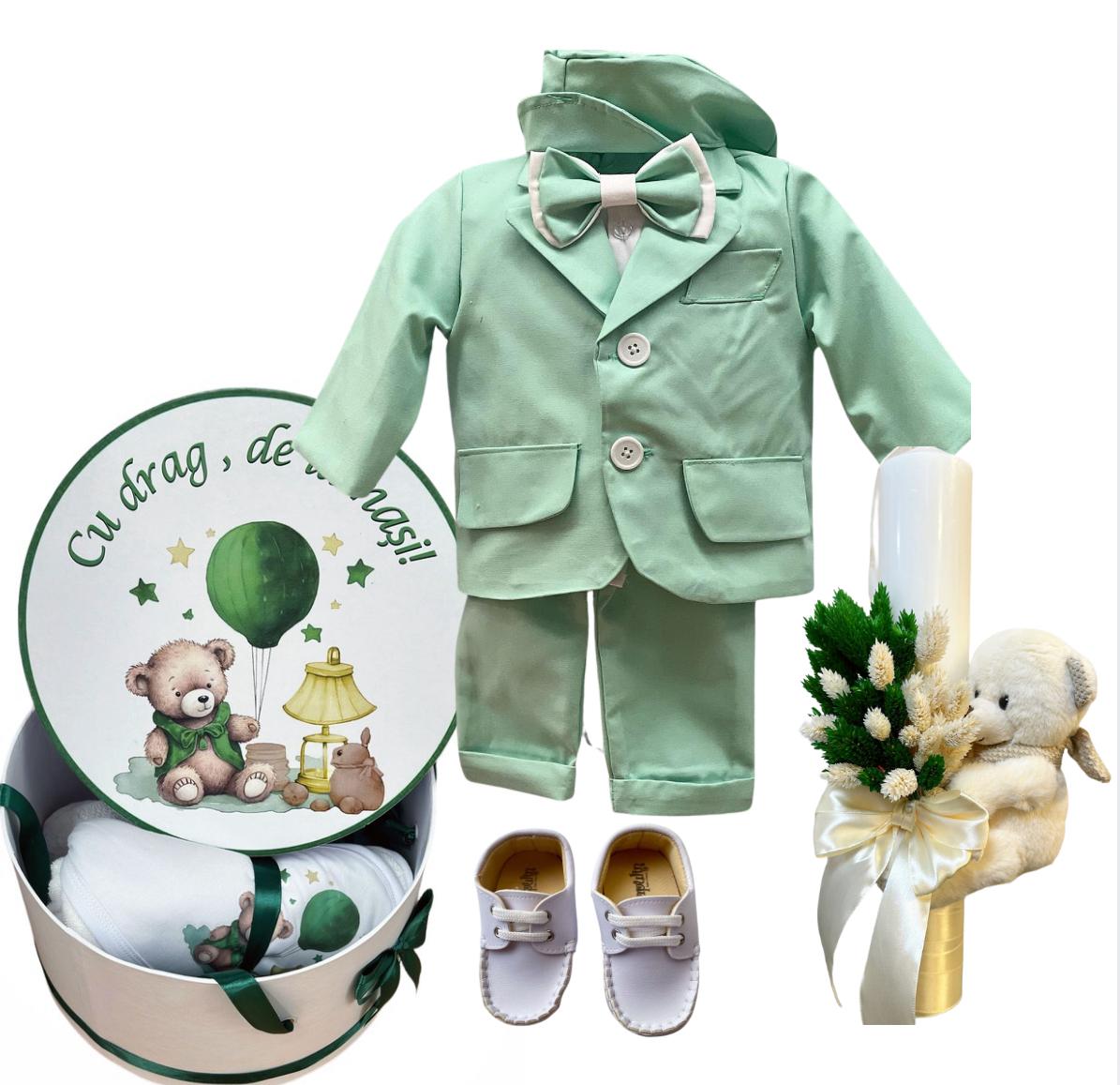 Trusou botez baieti Baby Teddy Bear