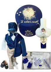 Trusou botez baieti – Happy Baby Boy Baptism Set