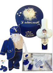 Trusou botez baieti – Royal Baby Boy Baptism Set