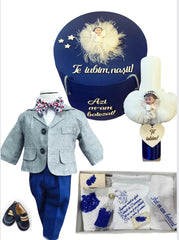 Trusou botez baieti – Classy Baby Boy Baptism Set